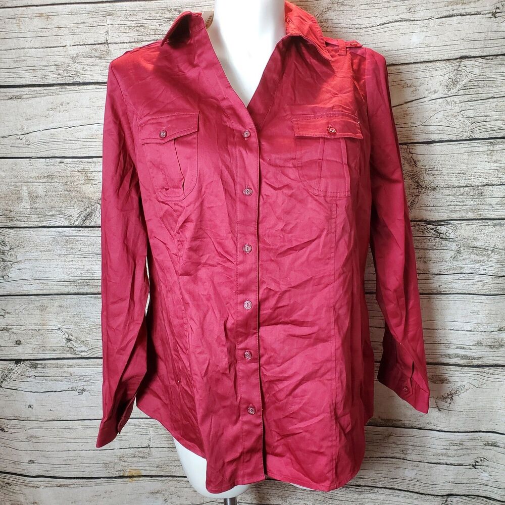 Lane Bryant Blouse For Womens Size 20 Color Red Burgundy  NWT